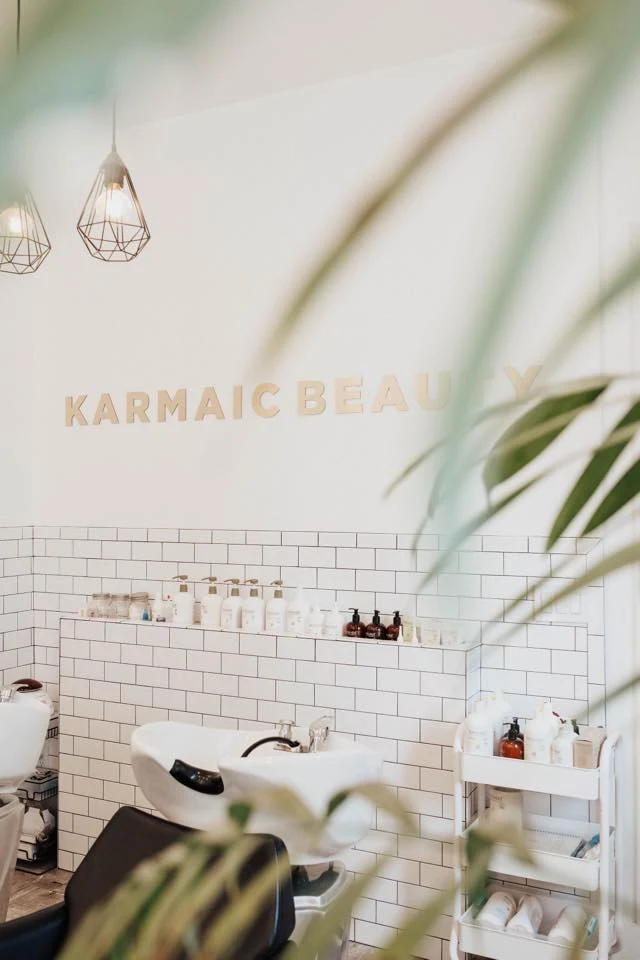 Premium organic hair products at Karmaic Beauty