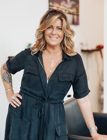 JEN DUTLE, hair stylist at Karmaic Beauty in Newport, KY
